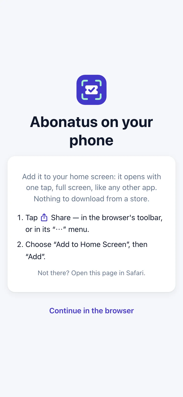 Installing on an iPhone