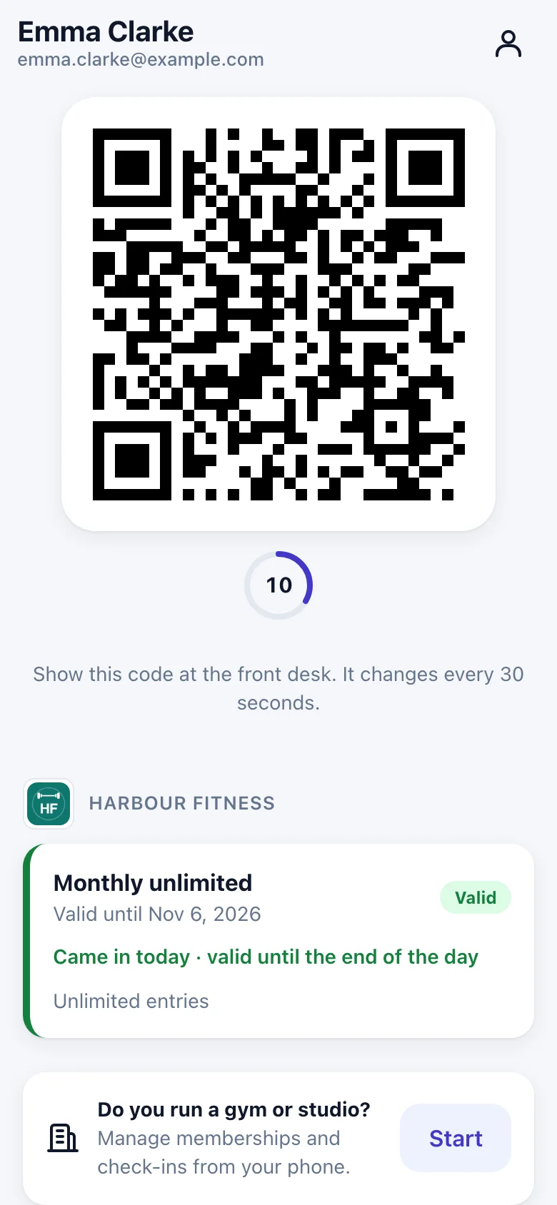 Your code and your pass