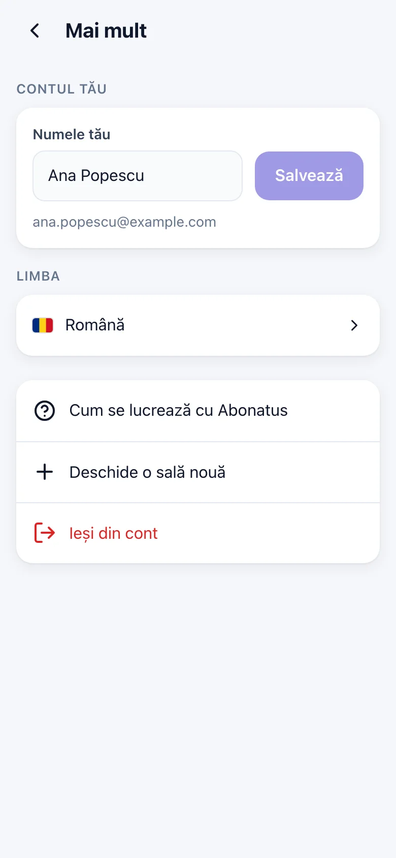 Contul tău