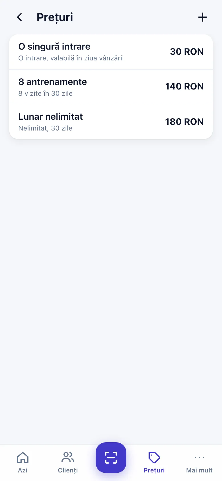 Lista de prețuri